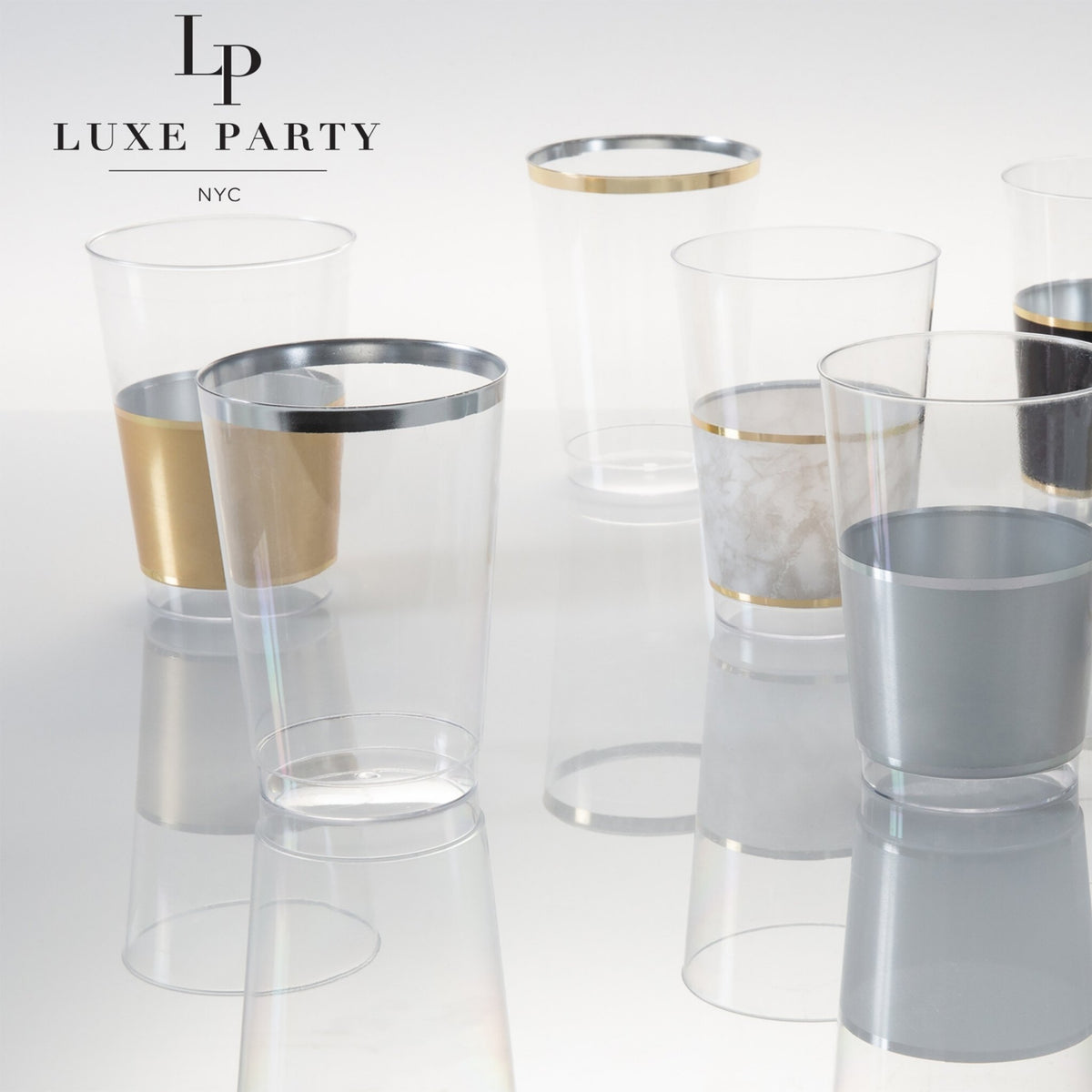 Plastic Drinkware Tumblers Goblets and Wine Cups – Luxe Party NYC