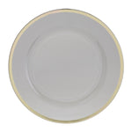 Luxe Party NYC Chargers 13" Clear and Gold Plastic Charger Plate | 1 Charger