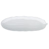 Luxe Party NYC Chargers Leaf White Plastic Charger Plate | 1 Charger