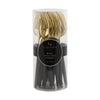 Luxe Party NYC Two Tone Mini 20 Mini Forks Black and Gold Plastic Mini Forks | 20 Forks
