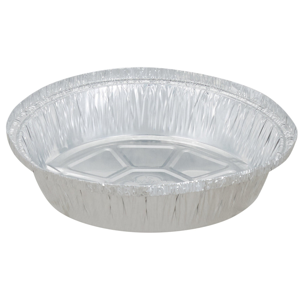 Luxe Party pans   7" Round Aluminum Foil Pans w. Foil Laminated Paper Lids  - 300PK