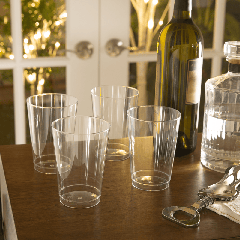 Luxe 9 Oz Clear Plastic Cups