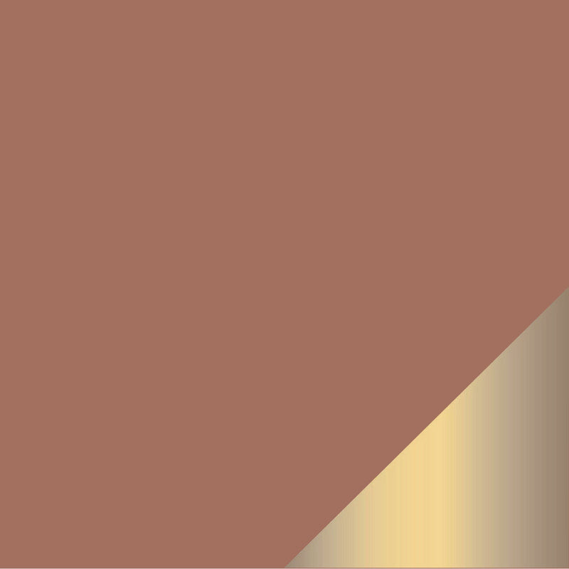 Clay Muted Brown with Gold Plastic Tableware