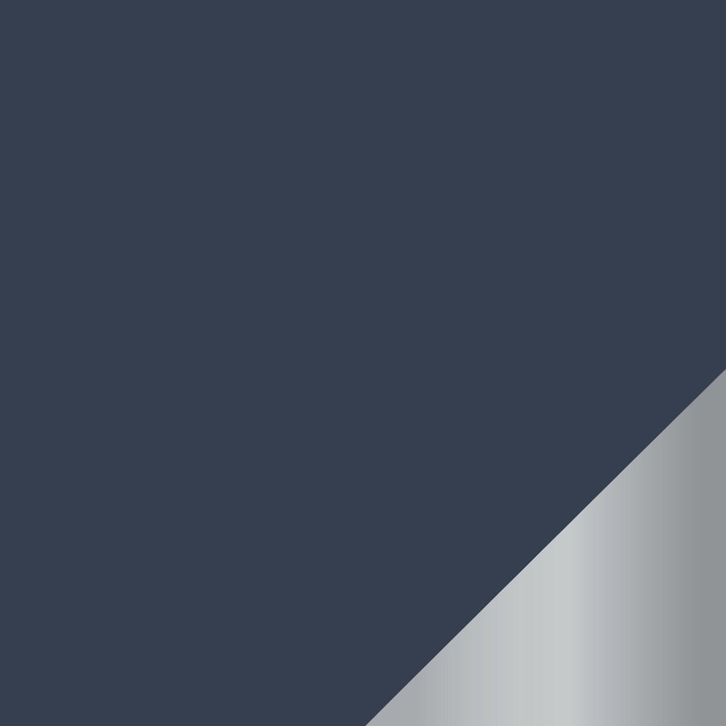 Navy and Silver Trim Plastic Tableware Collection | Luxe Party NYC