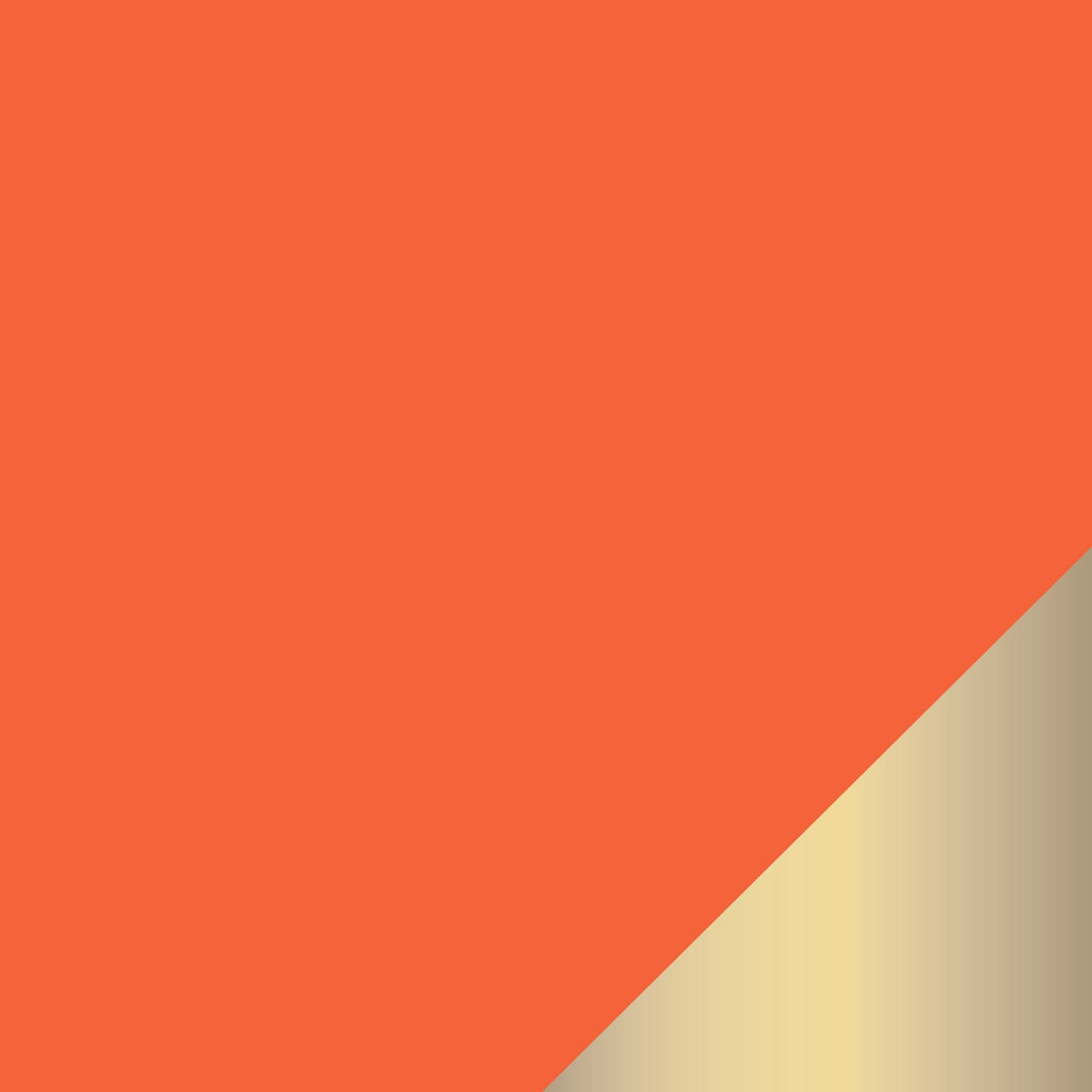 Orange and Gold Plastic Tableware | Luxe Party NYC