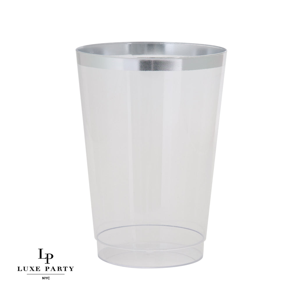 Silver Trim Tumblers | Luxe Party NYC