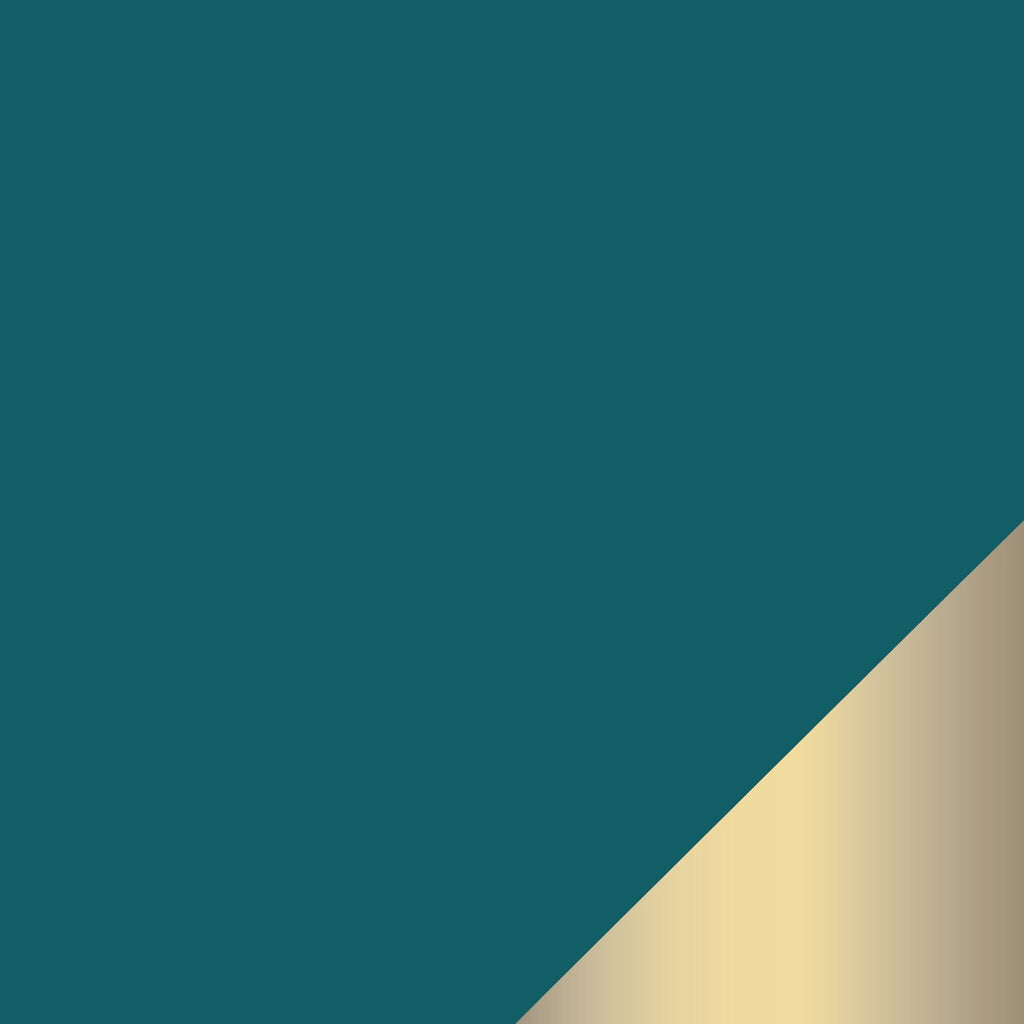 Disposable Teal Green and Gold Plastic Tableware  | Luxe Party NYC