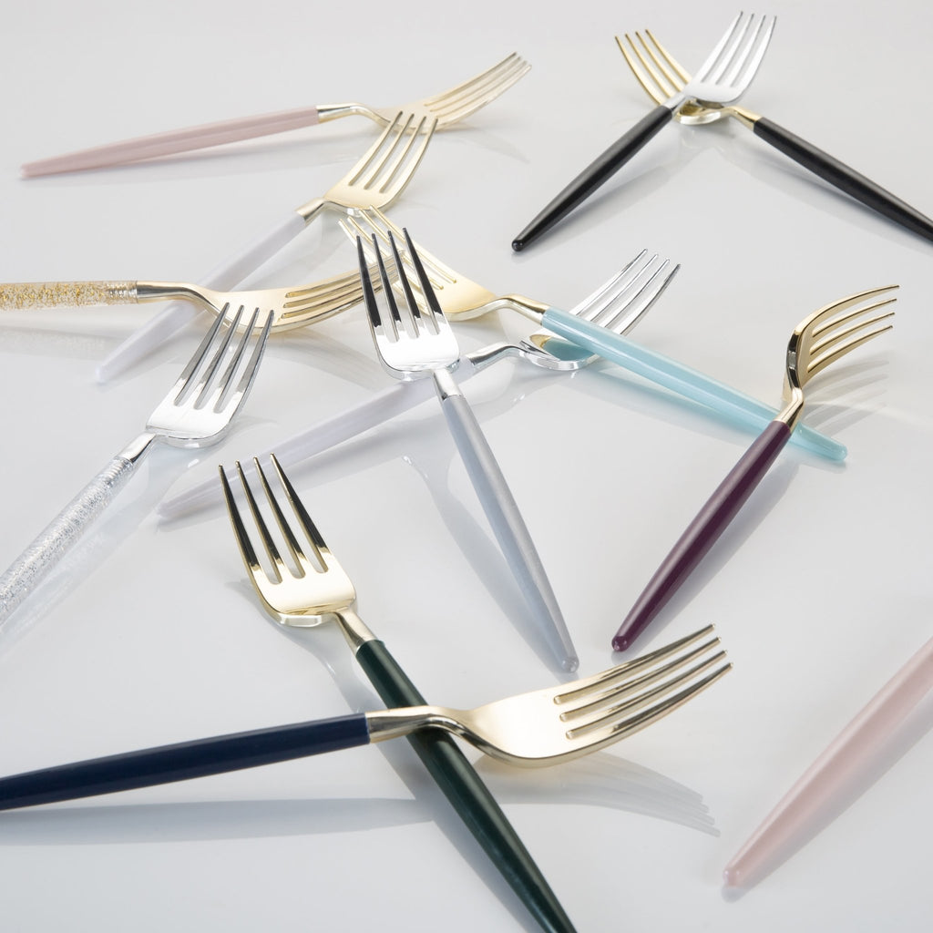 Two Tone Plastic Cutlery | Luxe Party NYC