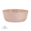 Accent Bowls Soup Bowls 14 Oz. Round Blush • Gold Plastic Bowls | 10 Pack