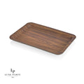 Rectangle Mahogany Heavy Plastic Tray | 9.5