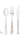 Classic Flatware Cutlery Sets Silver Plastic Cutlery Combo Set | 140 Pieces