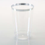 Laura Tumblers Tumblers Laura Ashley 9 Oz Clear Plastic • Silver Plastic Cups | 20 Cups