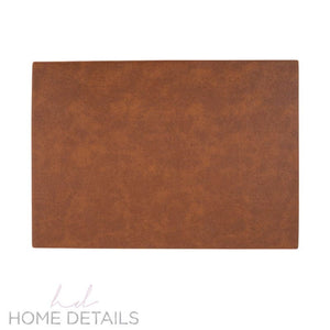 Leather Placemat Placemats Home Details Faux Leather Double Sided Placemat in Tan