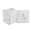 Luxe Party Napkins 16 Cocktail Napkins - 5" x 5" Letter A Silver Monogram Cocktail Paper Disposable Napkins | 16 Napkins