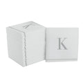 Letter K Silver Monogram Cocktail Paper Disposable Napkins | 16 Napkins