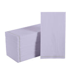 Luxe Party Napkins 16 Dinner Napkins Lavender with Silver Stripe Guest Paper Napkins | 16 Napkins