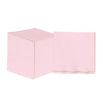 Luxe Party Napkins 20 Lunch Napkins - 6.5" x 6.5" Blush with Gold Stripe Lunch Napkins | 20 Napkins