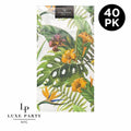 Yellow Palm Paper Dinner Napkins | 40 Napkins