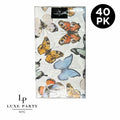 Butterfly Paper Dinner Napkins | 40 Napkins
