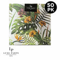 Yellow Palm Paper Lunch Napkins | 50 Napkins