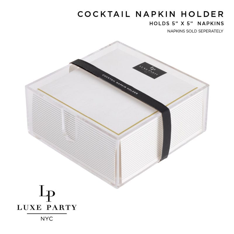Luxe Party Napkins Acrylic Cocktail Napkin Holders
