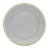 Luxe Party NYC Chargers 13" Clear and Gold Plastic Charger Plate | 1 Charger