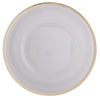 Luxe Party NYC Chargers 13" Ribbed Clear and Gold Plastic Charger Plate | 1 Charger