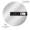 Luxe Party NYC Chargers 13" Silver Round Light Weight Mirror Charger Plate | 1 Charger