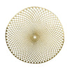 Luxe Party NYC Chargers 15" Gold Round Vinyl Placemat  | 1 Placemat