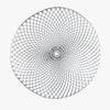 Luxe Party NYC Chargers 15" Silver Round Vinyl Placemat  | 1 Placemat