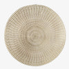 Luxe Party NYC Chargers 16" Woven Gold Round Vinyl Placemat  | 1 Placemat
