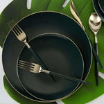 Luxe Party NYC Chargers Green Palm Leaf Printed Vinyl Placemat | 1 Charger