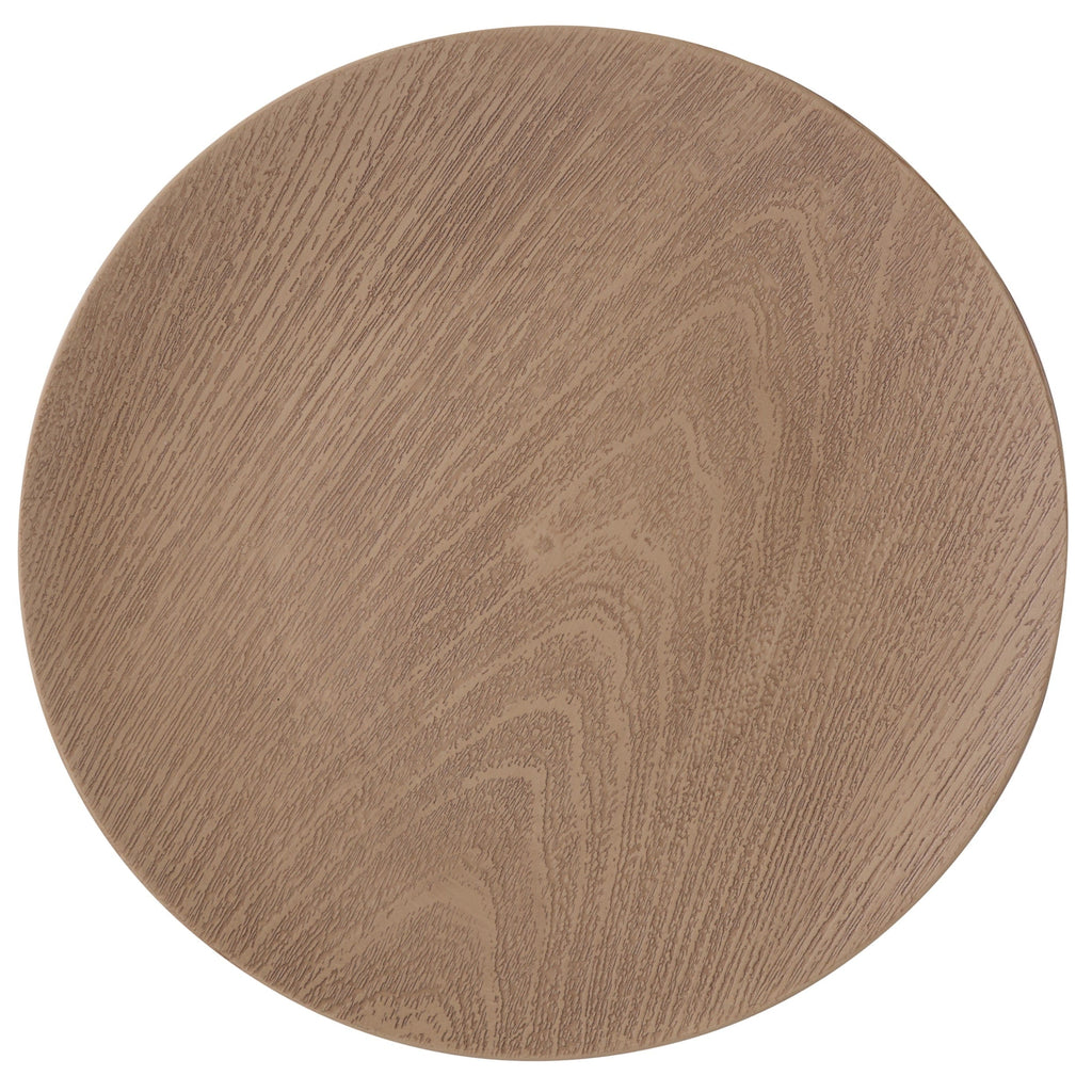 Luxe Party NYC Chargers Oak Pebble Round Plastic Charger Plate | 1 Charger