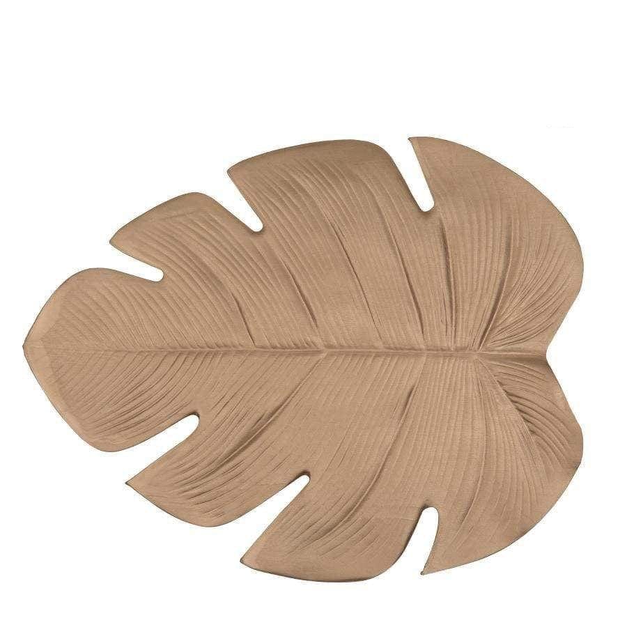 Luxe Party NYC Chargers Palm Leaf Gold Printed Vinyl Placemat | 1 Charger