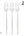 Luxe Party NYC Chic Forks Solid Round Silver Forks | 20 Pieces