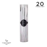 Luxe Party NYC Chic Knives Solid Round Silver Knives | 20 Pieces