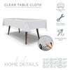 Luxe Party NYC Clear Tablecloths Premium Clear Vinyl Tablecloth Table Cover Protector
