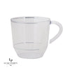 Luxe Party NYC Coffee Cup 12.5 Oz Round Clear • Silver Plastic Coffee Cup | 8 Cups