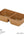 Luxe Party NYC Luxe Party 2 Section Square Divided Snack Dish Oak Color 6.75x3.65x1.75