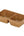 Luxe Party NYC Luxe Party 2 Section Square Divided Snack Dish Oak Color 6.75x3.65x1.75