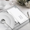 Luxe Party NYC Napkins 14 Guest Napkins - 4.25" x 7.75" Letter H Silver Monogram Paper Disposable Dinner Napkins | 14 Napkins