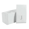 Luxe Party NYC Napkins 14 Guest Napkins - 4.25" x 7.75" Letter J Silver Monogram Paper Disposable Dinner Napkins | 14 Napkins