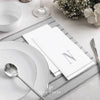 Luxe Party NYC Napkins 14 Guest Napkins - 4.25" x 7.75" Letter N Silver Monogram Paper Disposable Napkins | 14 Napkins