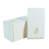 Luxe Party NYC Napkins 14 Guest Napkins - 4.25" x 7.75" White and Gold Hebrew AYIN Paper Dinner Napkins | 14 Napkins