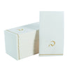 Luxe Party NYC Napkins 14 Guest Napkins - 4.25" x 7.75" White and Gold Hebrew BET Paper Dinner Napkins | 14 Napkins