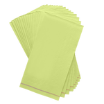 Luxe Party NYC Napkins 16 Dinner Napkins - 4.25" x 7.75" Lime with Gold Stripe Guest Paper Napkins | 16 Napkins