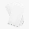 Luxe Party NYC Napkins 16 Dinner Napkins - 4.25" x 7.75" White with Silver Stripe Guest Paper Napkins | 16 Napkins