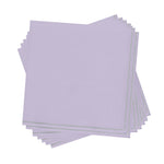 Luxe Party NYC Napkins 20 Beverage Napkins - 5" x 5" Lavender with Silver Stripe Paper Cocktail Napkins | 20 Napkins