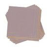 Luxe Party NYC Napkins 20 Beverage Napkins - 5" x 5" Mauve with Gold Stripe Paper Cocktail Napkins | 20 Napkins