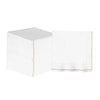 Luxe Party NYC Napkins 20 Beverage Napkins - 5" x 5" White with Gold Stripe Paper Cocktail Napkins | 20 Napkins